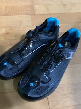 Specialized Black and Blue Road Cycling Shoes